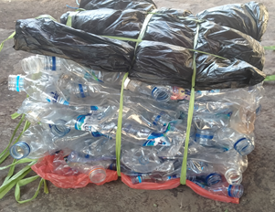 Hasil press botol plastik bekas - ilmuteknik.id