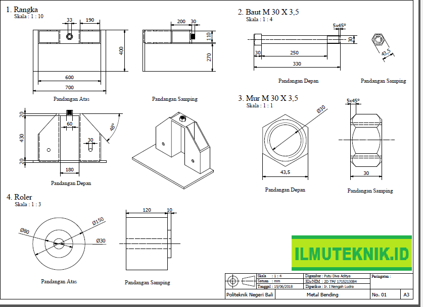 ilmuteknik.id - Alat bending plat atau pipa