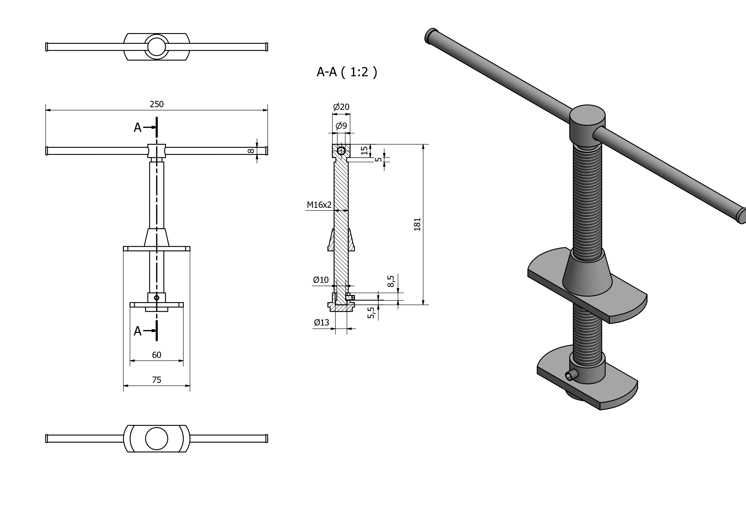 ilmuteknik.id - Tuas Penekan Treker