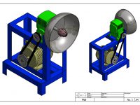 ilmuteknik.id - Desain Mesin Pemarut Kelapa