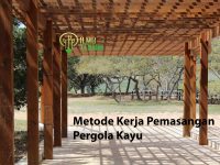ilmuteknik.id - Metode Kerja Pemasangan Pergola Kayu