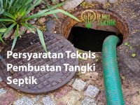 pumping septic tanks from the backyard tank in the countryside ilmuteknik.id - Persyaratan Teknis Pembuatan Tangki Septik