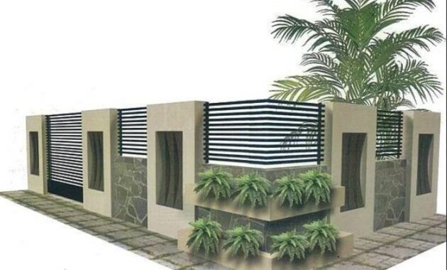 15 Contoh Pagar Rumah Minimalis Populer di Tahun 2023