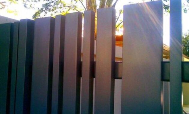 15 Rekomendasi Pagar Minimalis untuk Rumah Modern