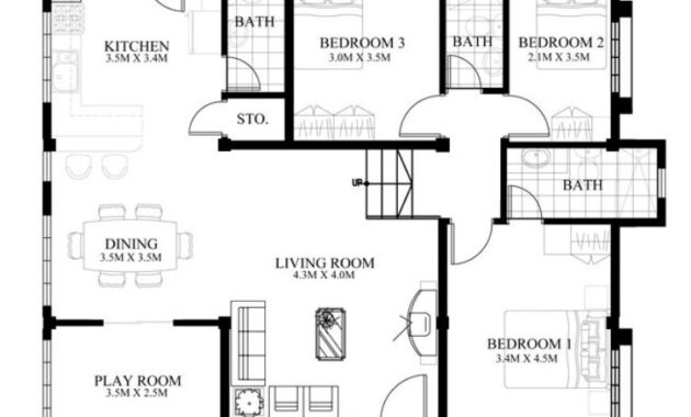 denah rumah minimalis