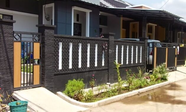 15 Desain Pagar Tembok Minimalis Terbaru 15 Desain Pagar Tembok Minimalis Terbaru