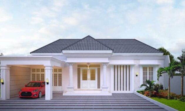 15 Ide Desain Rumah Minimalis 1 Lantai Mewah, Nyaman dan Berkelas