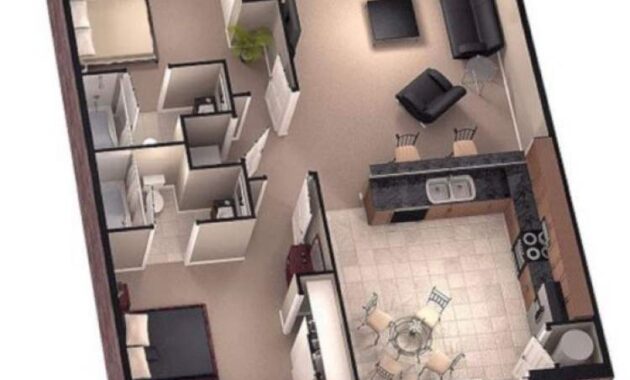 15 Inspirasi Desain Rumah Minimalis 2 Kamar Tidur Terbaik