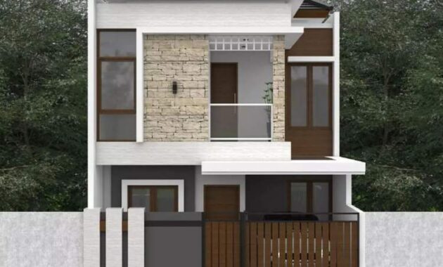 15 Inspirasi Desain Rumah Minimalis 2 Lantai Type 36 72 Terbaru