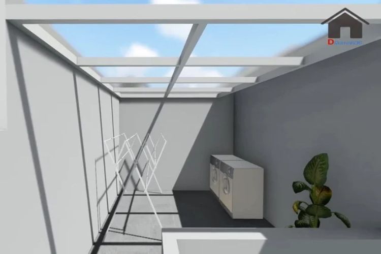 Dak jemuran atap kaca