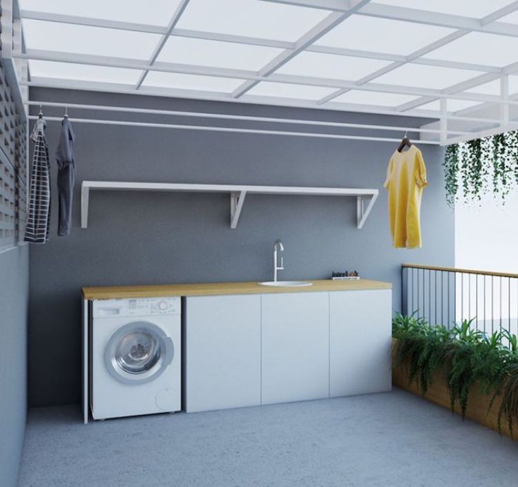 Dak jemuran atap transparan