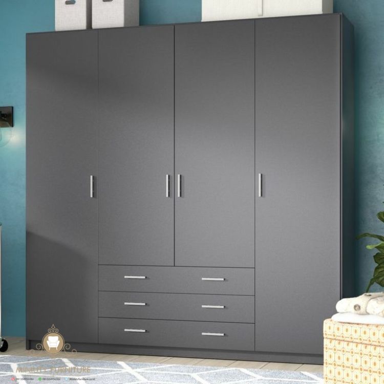 Lemari HPL Sederhana Tanpa Kaca