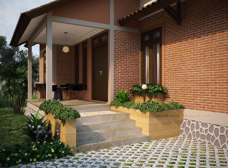 Model Bata Merah Ekspos