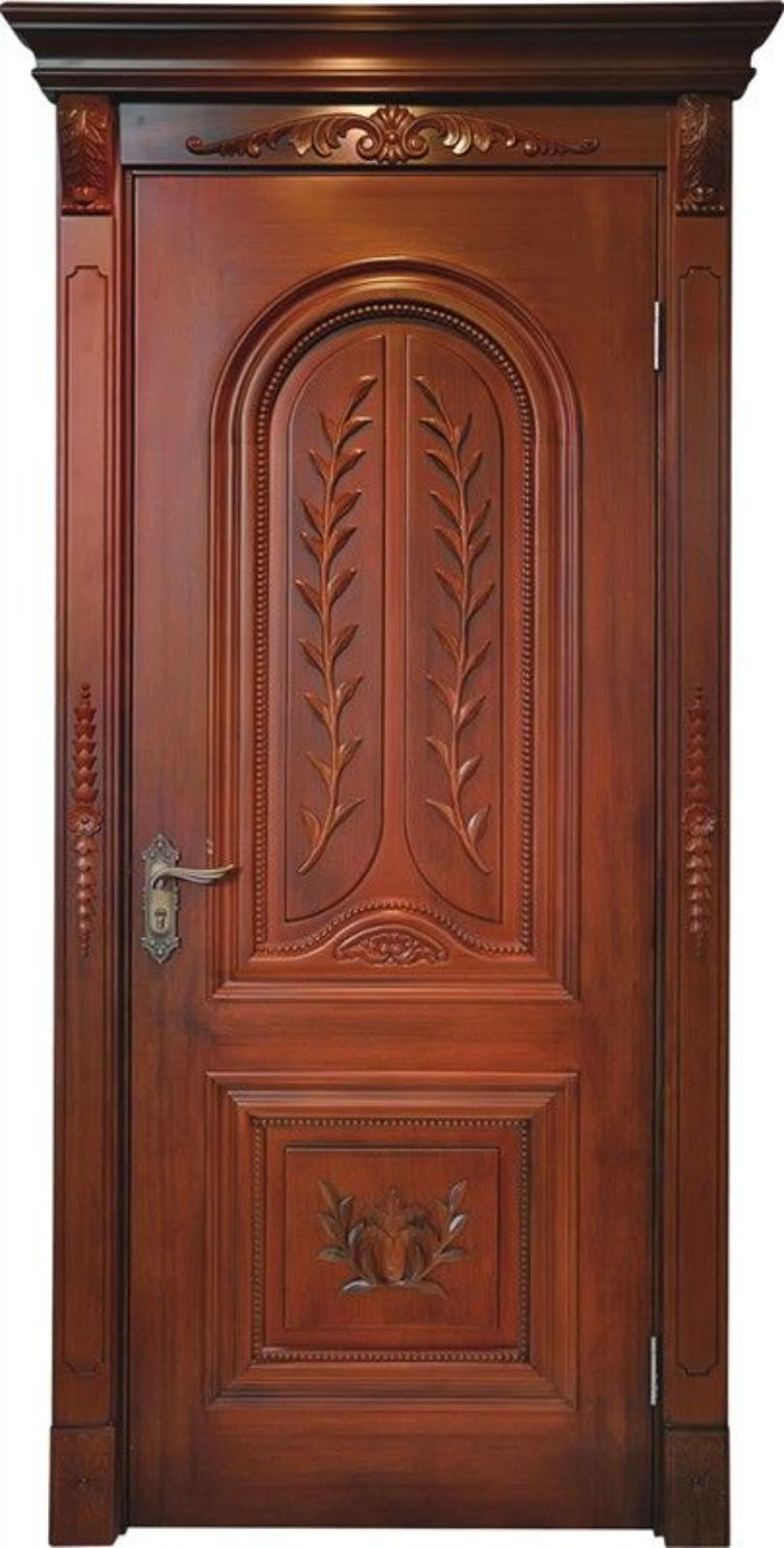 Pintu Ukir Minimalis Motif Daun