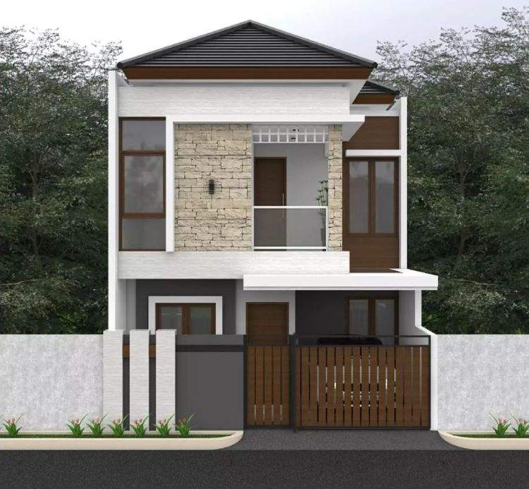 15 Desain Rumah Minimalis 2 Lantai 6x12 Tampak Depan – Ilmuteknik.id