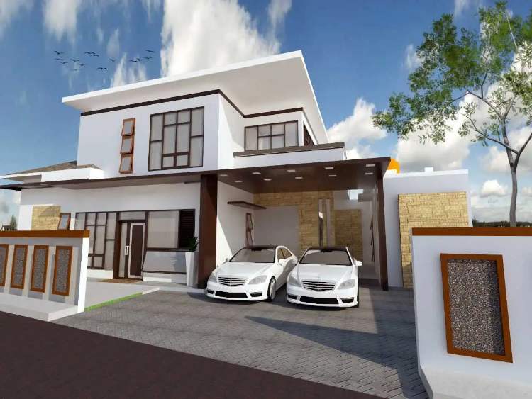 Rumah Minimalis 2 Lantai Garasi 2 Mobil