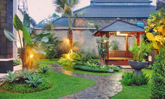 taman rumah minimalis