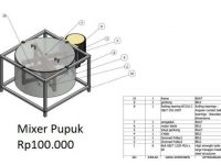 ilmuteknik.id - Desain Mesin Mixer Pupuk dengan Autodesk Inventor