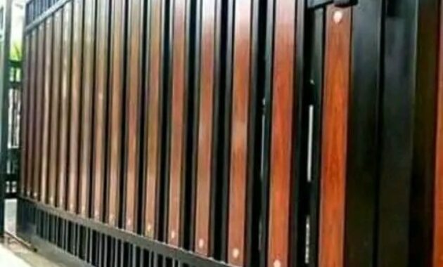 pagar dorong minimalis