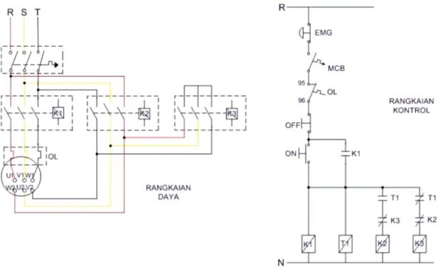 Cara Kerja Rangkaian Listrik Star Delta