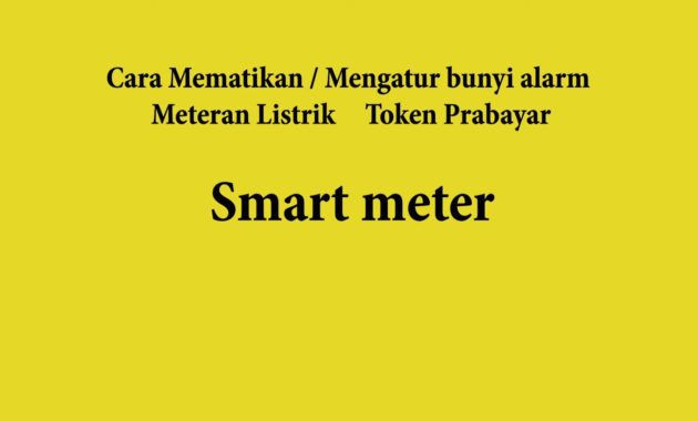 cara menghentikan bunyi token listrik