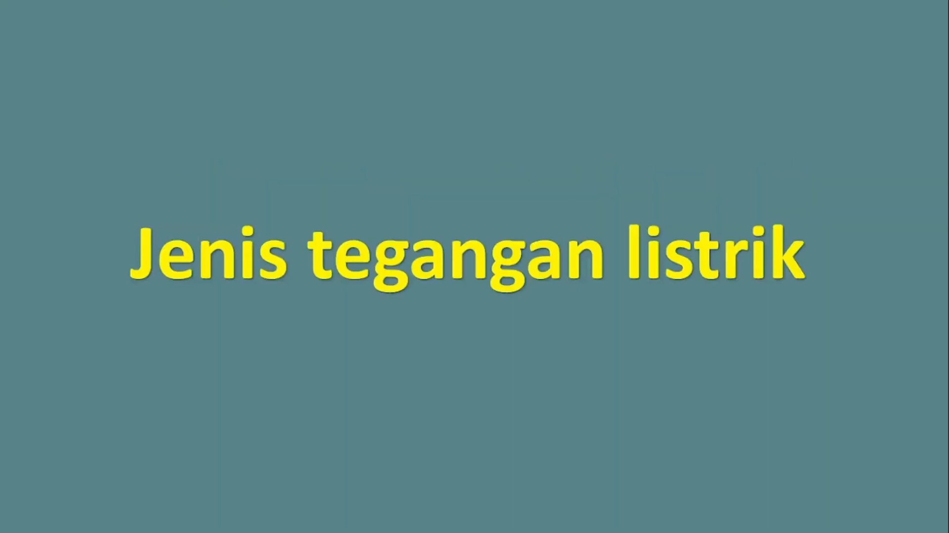 apa itu tegangan listrik 3