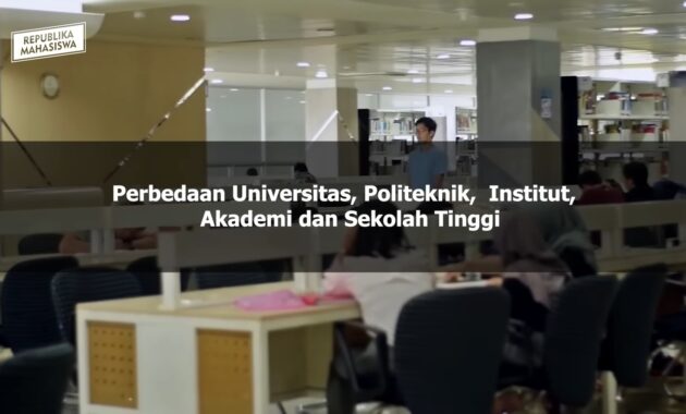 bedanya institut dan universitas