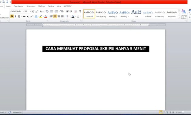 cara membuat proposal skripsi